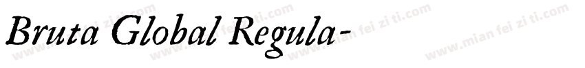 Bruta Global Regula字体转换